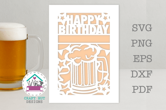 Celebrate with Style: The Beer Tankard Mug SVG & Card Design