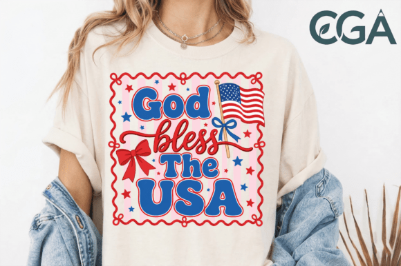 God Bless the USA Patriotic Bow Flag Png: A Deep Dive into a Boutique Americana Design
