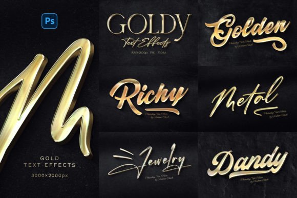 Gold Text Effects: Instant Luxury for Your Designs