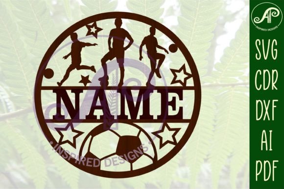Male Soccer /Football Name Sign SVG: A Designer's Guide to Custom Laser Projects