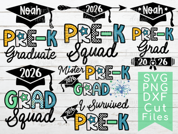 PRE-K Graduation 2026 Grad Squad Cap: Your Go-To Design Asset