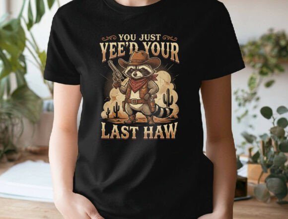 Yee’d Your Last Haw: The Cowboy Raccoon PNG